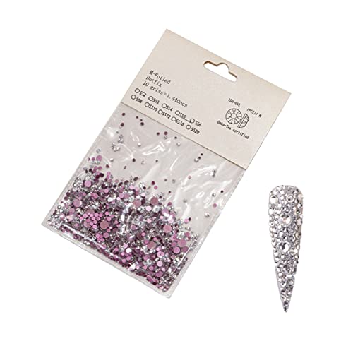 Ново стакло за нокти DIY додатоци за накит за накит за хартија за хартија Аб дијамантски накит рамен дно дијамантски sequins DIY занаетчиски