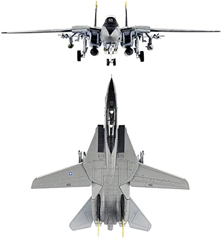 Fightflies Fighter Jet Model 1/100 F-14 F-14 Tomcat Skeleton Fighton Alist Model Diecast Воен авион модел за собирање и подарок