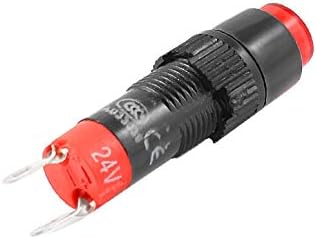 X-Dree Momentary Red Light Panel Mount Press Pushbutton Switch (Interruttore a Pulsante a pulsante по Montaggio a pannello a luc-e rossa momentaea