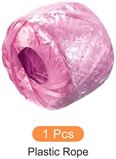 Rebower Polyester Nylon Rope [за пакување во пакување на домаќинства DIY] -150m / 492ft / 1roll Пластика, розова