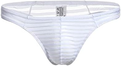 Thongs за мажи, машки брифинзи долна облека стилски шарени секси секси ниско ниво на микрофибер G-жици за дишење удобност удобност гаќичка