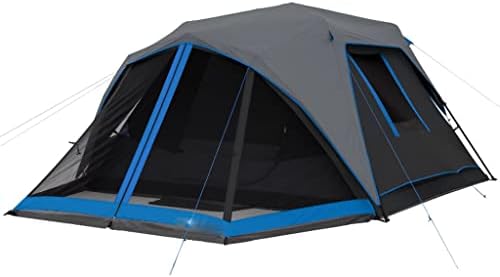 MHYFC 6-лице Инстант Темен одмор Кабински шатор со столбови Кампување Барака на отворено пешачење автоматско кампување на плажа шатор