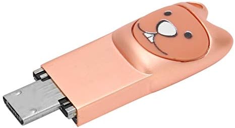 USB 2.0 Флеш Диск, USB2. 0 Флеш Диск Симпатична Цртан Филм Пренослив Мемориски Стап Со Адаптер За Android Приклучок И Игра, Преносни