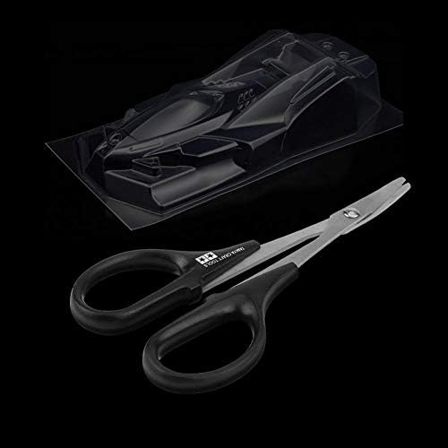 RC криви ножици, заоблени ножици за кастрење на телото на автомобили за RC Car Bodyshell Tools, црна, 1 пакет