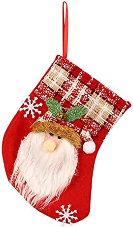Ксиос Божиќна Декорација 2022 Божиќни Украсни Чорапи Торба За Подароци Божиќни Чорапи Божиќни Непроѕирни Хулахопки Пакет