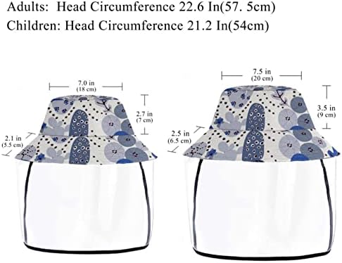 Заштитна Капа за возрасни со Штит За Лице, Рибарска Капа Против Сонце Капа, Лебарка Цртан Филм Животно
