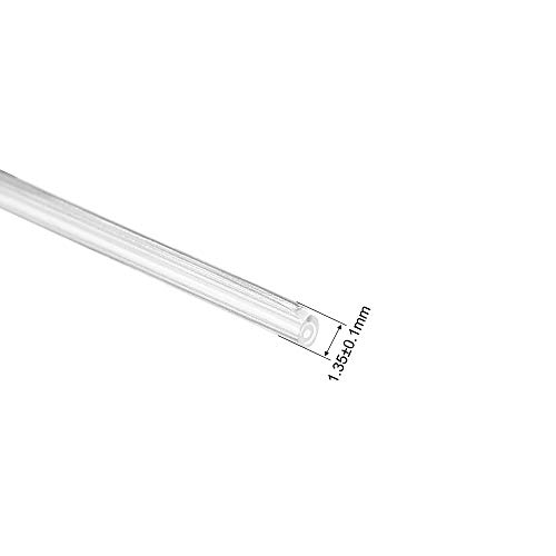 uxcell 30mm 1,5 mm Od Оптички Влакна Ракави, 2 Завршува Пред-Намалена Оптички Влакна Фузија Спојување Цевка Заштитник Ракави, Јасно Топлина
