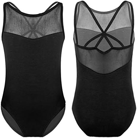 Hansber Kids Spaghetti Remers Repars Splice Criss Cross Back Ballet Dance Inmintics Leotard Sumpsuit