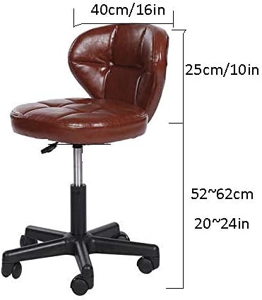Столче столче на тркалото ， мали en столици со црно синтетичко кожено седиште ， прилагодлива висина 52-62 см ， Поддржана тежина 160 кг ， канцеларија е најважната стол?