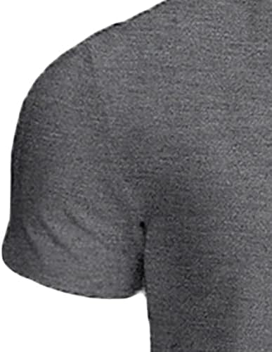 Машка маица Краток ракав Класичен кошула памук врвови летни блузи лесни обични V вратот вградени маички