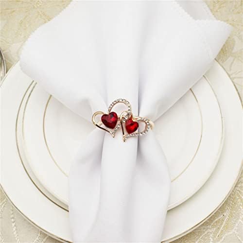 Xjjzs метална крпа прстен салфетка хотел хотел дома салфетка прстен 30 салфетки прстени украси за салфетка прстени
