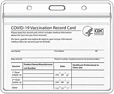 5 Пакет-Цдц Картичка За Вакцинација Заштитник 4 Х 3 Инчи Имунизација Рекорд Вакцина Картички Јасно Пвц Значка Носителите Пластика Со Водоотпорен