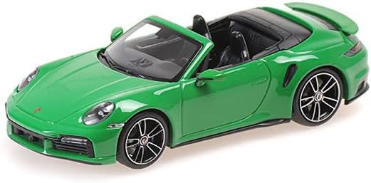 Minichamps 2020 911 Turbo S Cabriolet Green Ограничено Издание на 504 Парчиња Ширум Светот 1/43 Diecast Модел Автомобил 410069482