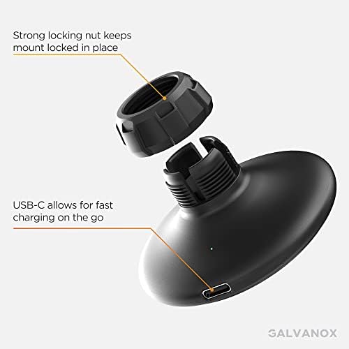 Монтирање на држач за држач за чаша Галванокс со магнетски полнач за полнач, дизајниран за iPhone Magsafe iPhone 12/13/14 Pro Max