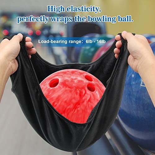 Coitek Bowling Seesaw Bag 2 Пакет, Боречка полисер торба носач на носач на топка за чистење торба за чистење за куглање за чистење