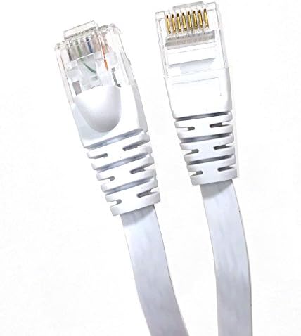 Micro Connectors, Inc. 25 стапки Flat CAT6 Flat RJ45 UTP мрежен кабел