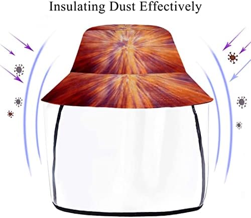 Заштитна капа за возрасни со штит за лице, рибарска капа Анти сонце, апстрактен симбол