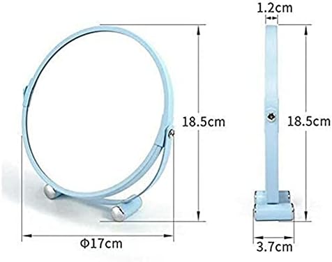Козметичко огледало на огледало, десктоп шминка суета огледало, двострано огледало за убавина 3x зголемување козметичко огледало 360 & deg вртано