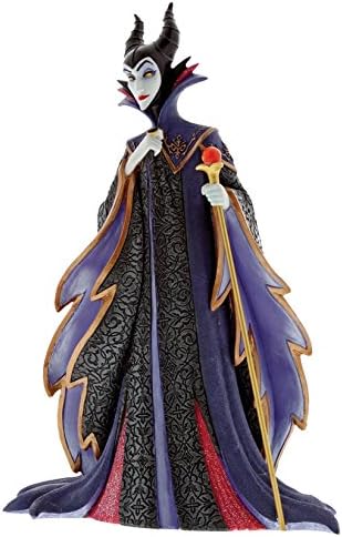 Enesco Disney Showse Sleeper Beauty Maleficent, 8,75 “, фигура со повеќебојни камени смола