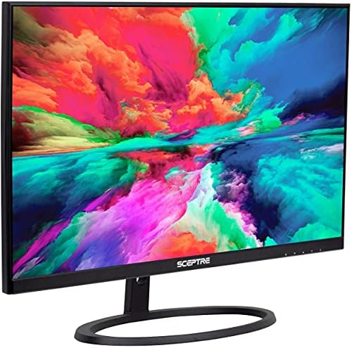 Sceptre IPS 27 Инчи 2K 2560 x 1440p QHD 75Hz DisplayPort HDMI 99% Srgb Вградување Звучници Машина Црна