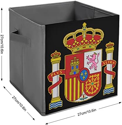 Шпанско знаме што може да се склопи со канта за складирање на ткаенини, организатор за преклопна кутија со рачки