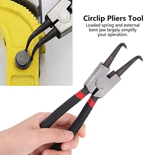 Circlip Pliers 9in Snap Rings Circlip Pliers Clip Pliers Надворешна алатка за рака на свиткана вилица за отстранување на инсталацијата