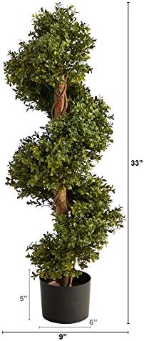 33in. Boxwood Topiary Spiral вештачко дрво