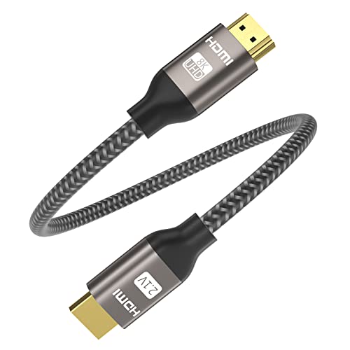 Yinker 8K HDMI 2.1 кабел 3 стапки, 8K 60Hz HDMI плетенка кабел 48Gbps HDCP2.2 HDR10