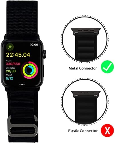 IFCASE Најлон Часовник Лента за Apple Watch 49mm 45mm 44mm 42mm 41mm 40mm 38mm Iwatch Серија Ултра 8 7 6 5 4 3 2 SE Ремен, Унисекс