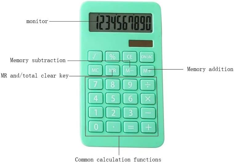 XWWDP Соларна калкулатор 10 Калкулатор за повеќе функции Студентско сметководство за финансии Канцеларија за канцелариски материјали