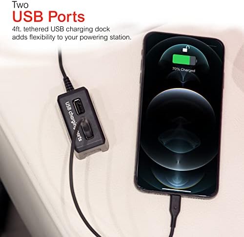 Ge UltraPro 12 Излез Пренапони Заштитник, Врзани 2 USB Порти, 8 Ft Кабел За Напојување, 4320 Џули, Рамен Приклучок, Филтер За Напојување,