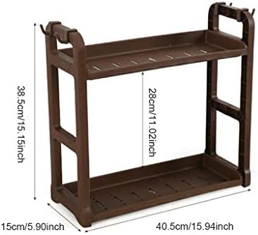 ygqzm 2tier кујнски кабинет Организатор за зачини организатор решетката за решетката кујна countertop складирање организатор