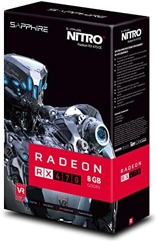 Sapphire Radeon Nitro+ RX 470 8GB GDDR5 Dual HDMI / DVI-D / DUAL DP OC W / Backsplate PCI-E графички картички за графички картички 11256-02-20g