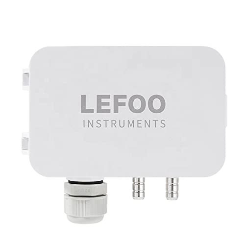 Lefoo LFM108 Диференцијален предавател на притисок 0-1000PA 0-4WC HVAC Трансдуцер на притисок на притисок на воздухот сензор за притисок на притисок