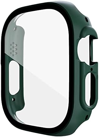 DFAMIN Pc Заштитник На Екранот За Apple Watch Ultra 49mm Паметен Часовник Стакло+случај Браник Калено Покритие За Iwatch Серија 8 Ултра