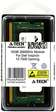 А-Технологија 16gb Модул За Dell Inspiron 15 7000 Игри Лаптоп &засилувач; Лаптоп Компатибилен DDR4 2666Mhz Меморија Ram Меморија
