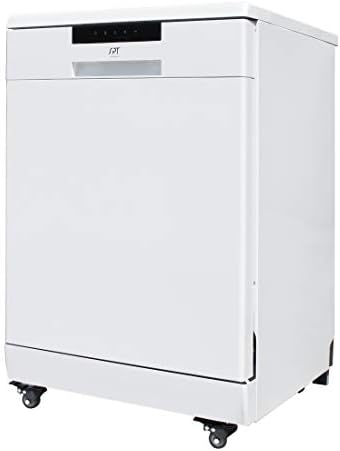 SPT SD-6513WA 24 ″ широка преносна машина за миење садови со енергетска starвезда, 6 програми за миење, поставки од 10 места и када од не'рѓосувачки челик-Бела