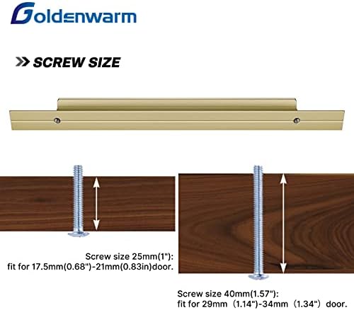 Goldenwarm 7-1/2 инчен кабинет се справува со влечење на фиоки за злато - LS7024BB192 четкан месинг фустани рачки за декоративни мебел хардвер