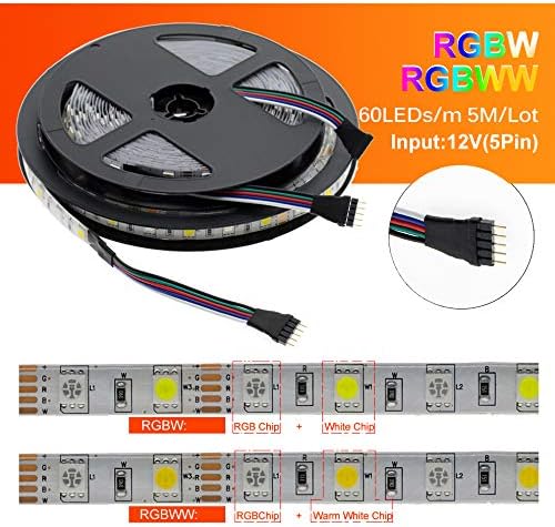 通用 led Лента 5050 dc12v 60LEDSM ФЛЕКСИБИЛНИ Led СВЕТЛИНА Бела Топла УВ RGBW RGBWW 5050 LED Лента 300leds 5mlot, Rgb