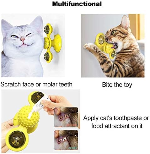 Оалк мачка играчка интерактивна играчка за миленичиња за мачки загатки игра играчка со игра со игра со вртлога за заби за мачиња заби за заби