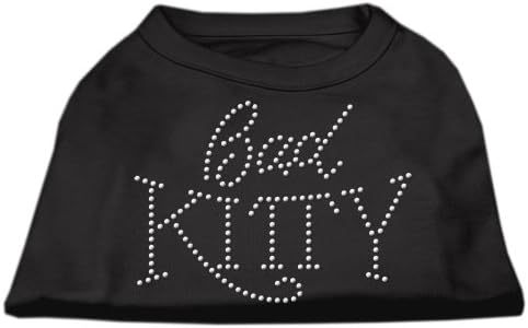 Mirage Pet Products 12-инчен Bad Kitty Rhinestud Print Murters за домашни миленици, средна, црна боја