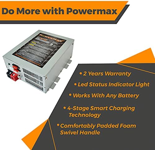 PowerMax PM3-100LK 110V до 12V DV COLVER COLVERER COLVERER FOR RV 100 AMP -градежен конвертор на напон модифициран инвертер