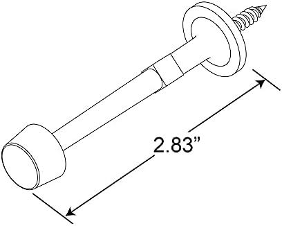 Prime-Line MP11224 - 1 Цврста Врата Стоп