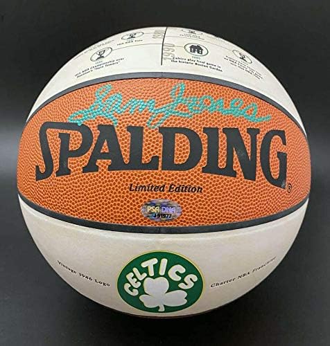 Сем onesонс потпиша лого Ле Кошарка Бостон Селтикс СТАТ ХОФ ПСА/ДНК автограмирана - автограмирани кошарка