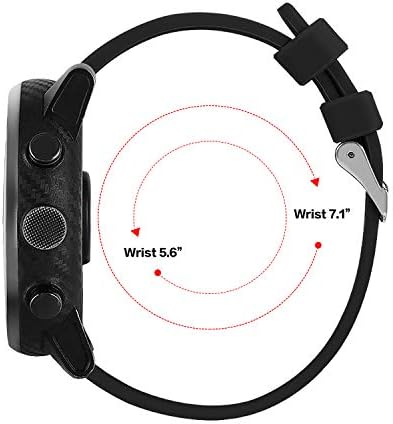 Fitturn ленти компатибилни со Umidigi UWatch 3S, замена 22мм Брза за ослободување на каишот водоотпорен мек силиконски опсег за додатоци