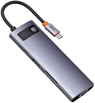SJYDQ 8 Во 1 ТИП C ЦЕНТАР USB C Центар Sd Читач PD 100w Полнач USB 3.0 Центар Приклучок Станица Сплитер