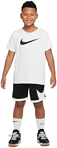 Nike Dri-Fit Black/White DM8186-010 Big Kid Boys Boysthatber Shorts