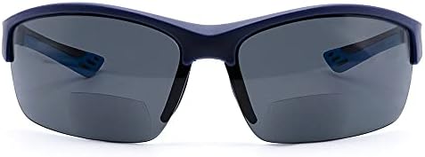 Витензи Бифокални очила за сонце полу -безмилосни спортови на спортски обврски за читање Сонце затемнети очила со читатели - Чиети