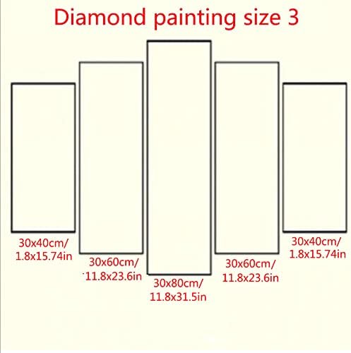 5 пакувања 5D комплети за сликање на дијаманти за возрасни почетници целосна вежба DIY дијамантска уметност Rhinestone Cross Stitch Paint со