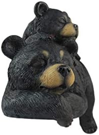 Фигура на црна мечка со црна мечка | Декорации за додатоци на кабината мечка за полиците | Симпатични фигурини на мечка | Декорации за